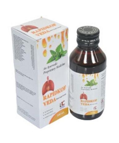 Rapidkof Veda Ayurvedic Non Drowsy Permanent Relief Cough Syrup, 100 ML