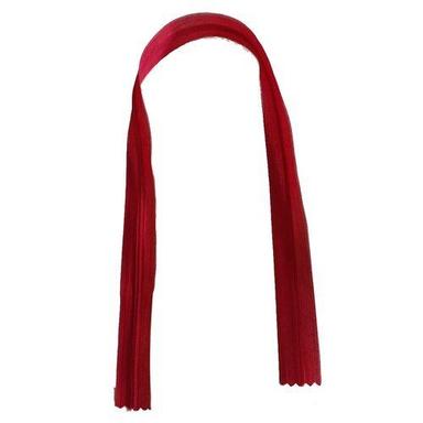 Heavy Duty And Flat Finish Invisible Plastic Red Polyester Fastening Zipper Application: Garment