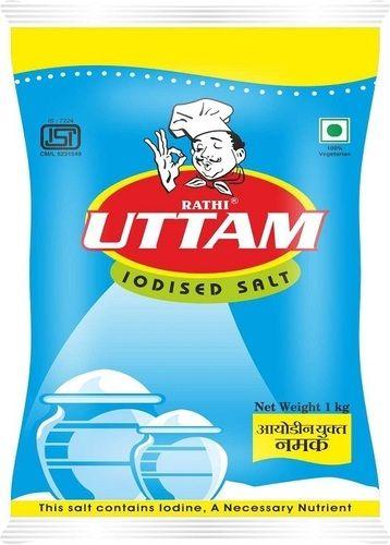 A Grade Food Grade 100% Pure Refined Uttam Iodized Salt For Helps Mental Development