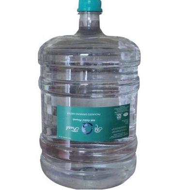 White Transparent Sealed Oval Regular Strong Plastic 20 Litre Packaged Drinking Water Jar