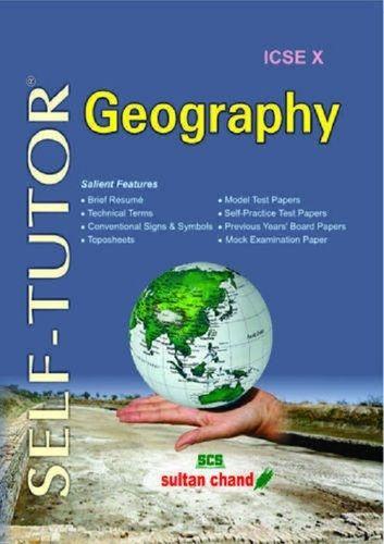 Rectangle Self- Tutor Geography Book X Icse Print With Smooth A4 Size Paper Educational Book