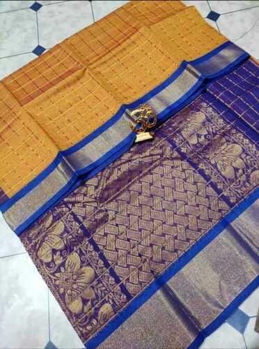 Traditional Wear Multicolor Printed Pattern Kanchipuram Handloom Silk Saree