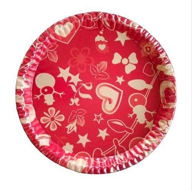 Red Hygienic High Quality Disposable Paper Plates For Serving Snacks And Food