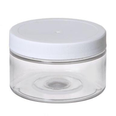 50 Ml Size Round Shape Transparent Plastic Cosmetic Container Hardness: Soft