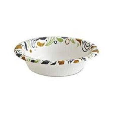Disposable Attractive Safe To Use Lightweight Eco Friendly Printed White Paper Bowl