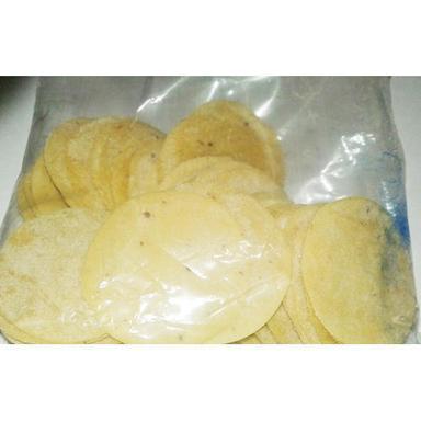 Silver Indian Round Plain Rice Papad, Packaging Size: 1 Kg