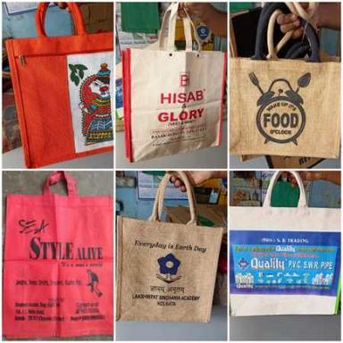 Environment Friendly Non Woven Printed Jute Carry Bags For Shopping And Promotion