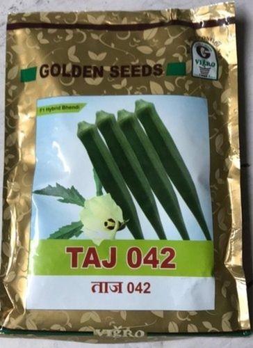 250 Grams Pure And Natural Dried Golden Taj 042 Hybrid Okra Vegetable Seeds