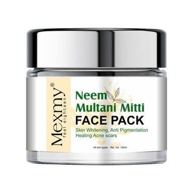 Anti Pigmentation Healing Acne And Scras Mexmy Neem Multani Mitti Face Pack Ingredients: Herbal