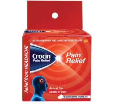 Medicine Grade Pharmaceutical Allopathic Crocin Pain Relief Tablet  Recommended For: Adults