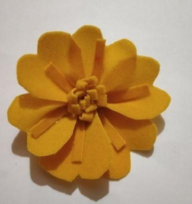 Yellow Color Handmade Velvet Artificial Flower For Decor Uses