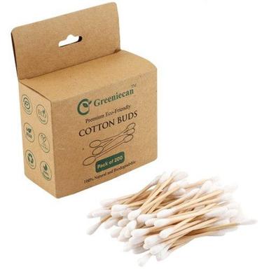 10-Cm Greeniecan Bamboo Ear Cleaning Buds (Pack Of 200) Size: Regular