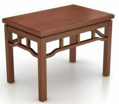 Plain Brown Solid Wooden Table For Garden And Restaurant
