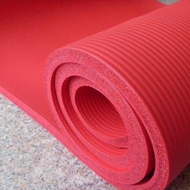 Red Plain Rubber Sheet For Yoga