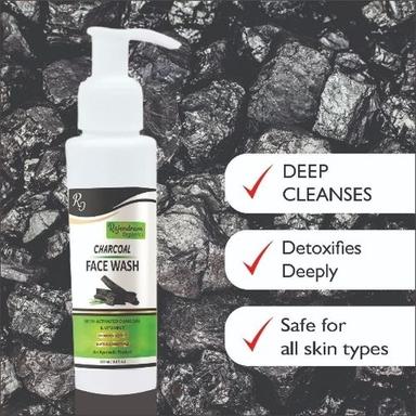 Silicone/Paraben Free Charcoal Face Wash 100gm, Natural Fragrance