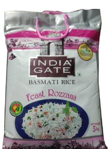 Silver Long Grain India Gate Feast Rozzana 5 Kg Basmati Rice