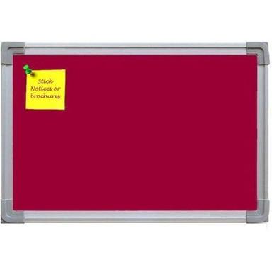 Red Velvet Cloth Surface Paper Notice Board Application: Schools