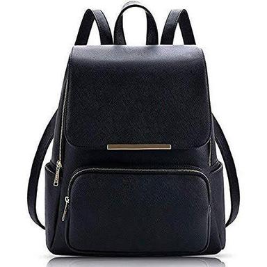 Plain Black Color Leather Ladies Backpack Bag With 5 To 10 Kg Weight Bearing Capacity Brightness: 2000- 4000 Lumens