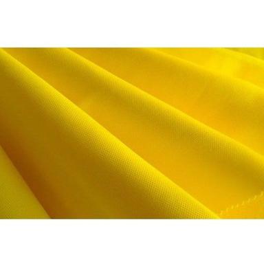 Comfortable Washable Yellow Plain Polyester Cotton Fabric