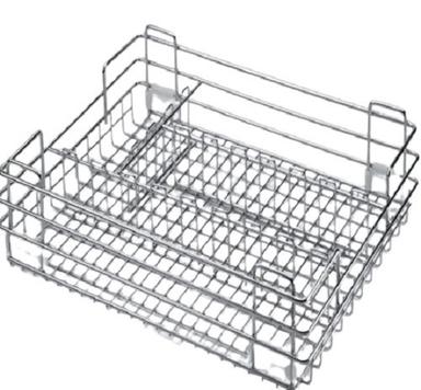 3 MM Thick Stainless Steel Rectangular Designer Kitchen Basket