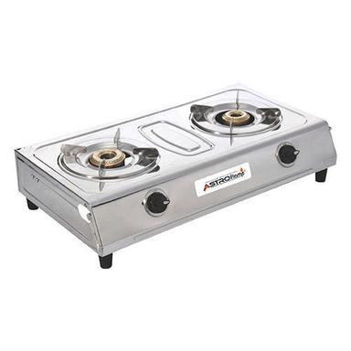 Heat Resistant Long Durable Stainless Steel Manual Two Burner Gas Stove  Dimension(L*W*H): 690 X 405 X 155 Millimeter (Mm)