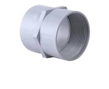 32mm Female Thread Gray Straight Water Hose Pipe Fitting Connector