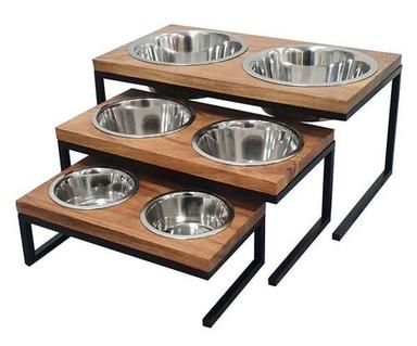 Home Pet Animal Feeding Stainless Steel Bowls Set For Dogs And Cats