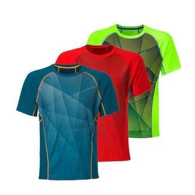 Round Neck Half Sleeve Printed Sport T Shirt For Male Person