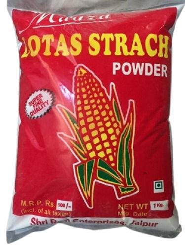 99% Pure Food Grade White Lotas Corn Starch Powder, Pack Of 1kg 9.25 Gram