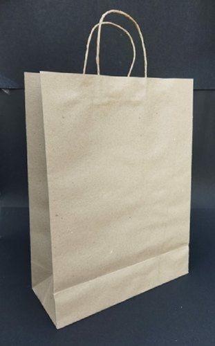 Brown Natural Shade Paper Bag, For Shopping, Capacity: 5kg