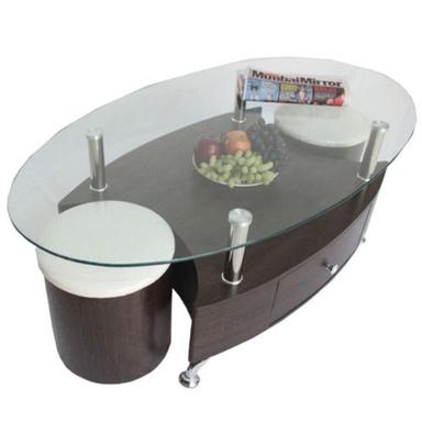 Modern Style Wooden And Glass Material Center Table For Dinning Room Application: Wall Boundary
