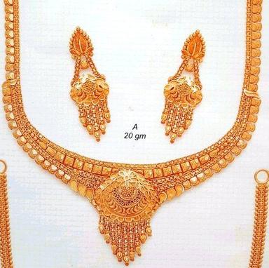 916 (22K) Ladies Gold Necklace For Party Wear