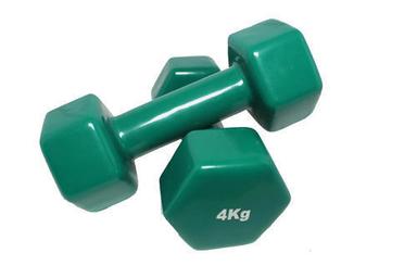 Fixed Weight 6-Sided 4 Kg Vinyl Dumbbell For Gym