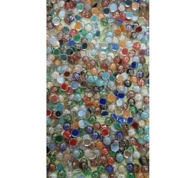 Lightweight Glamorous Pure Synthetic Glass Stone For Decoration, 8 Millimeter Thick 
