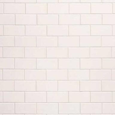  हरा 8 मिमी आयताकार चमकदार सफेद सिरेमिक बाथरूम की दीवार टाइल 