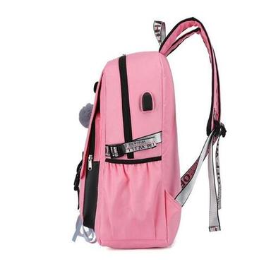 Unisex Pink Canvas Bag For School And College, Dirt Resistant