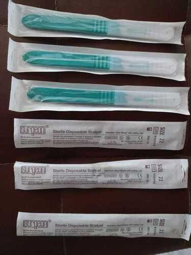 Disposable Scalpel For Surgery, Stainless Steel Blade, Box Packaging