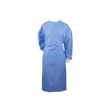 Light Weight Full Sleeves Blue Disposable Surgical Gown Length: 51 X 63 Inch (In)