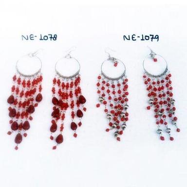 Women Earrings With Glass Beads Fitted For Party And Casual Wear