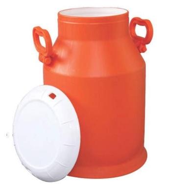 Red 25 Liters Matte Finish Round Food Grade Plastic Milk Cans For Dairy Industry