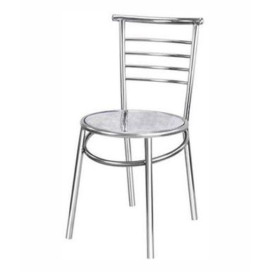 Stainless Steel Plain Four Leg Chair For Restaurant And Cafe Use