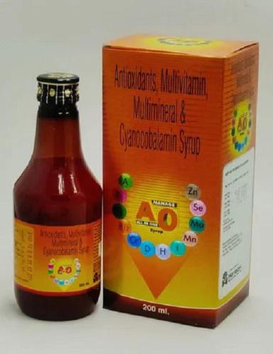 Antioxidant, Multivitamin, Multimineral And Cyanocobalamin Syrup, 200 ML