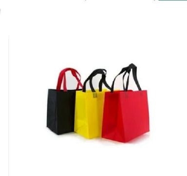 Multi Color Plain Pattern Non Woven Box Bag With Handle
