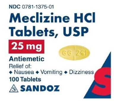 Meclizine HCL Tablets USP