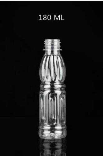 Smooth Surface Transparent Plastic Juice Pet Empty Bottle, 180 Ml, Fine Finish