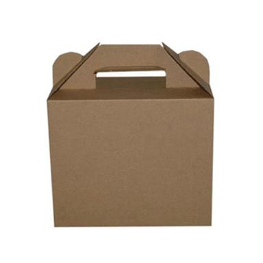 Yellow Eco Friendly 3Ply Plain Food Packaging Corrugated Box With 2Kg Capacity