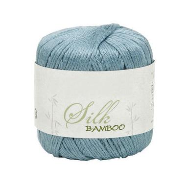 Color Fast Eco Friendly Lite Blue Bamboo Cotton Yarn For Knitting And Weaving
