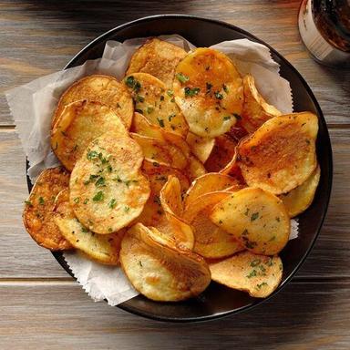 Sweet And Salty Brownish Crunchy Chilli Potato Chips