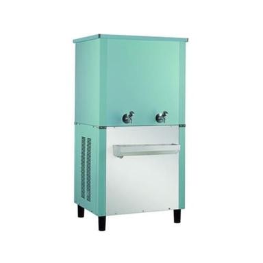 Silver Rectangular Painted Free Standing Electric Two Valve Stainless Steel Water Dispenser 