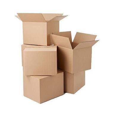 Black 145 Gsm Disposable Gloss Varnish Brown Shipping Corrugated Packaging Box